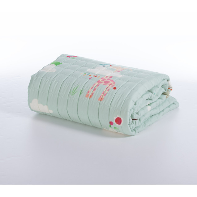 Παιδικό Κουβερλί Μονό Nef-Nef Sky Is A Zoo Mint...