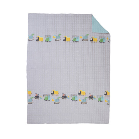Παιδικό Κουβερλί Μονό Nef-Nef Fun At Work Grey 180x240