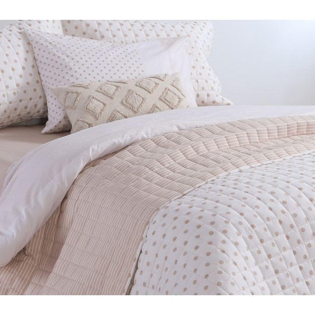 Κουβερλί Υπέρδιπλο Nef-Nef Donter Beige 230x240