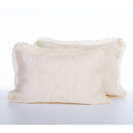 Σετ Μαξιλαροθήκες Διακόσμησης 2 Τεμαχίων Nef-Nef Jamal Ecru 52x72