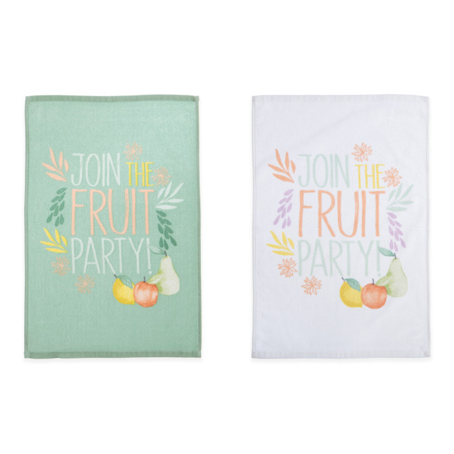 Ποτηρόπανο Βελουτέ Nef-Nef Fruit Party Green 40x60