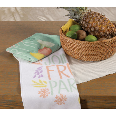 Ποτηρόπανο Βελουτέ Nef-Nef Fruit Party Green 40x60