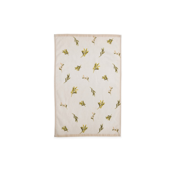 Ποτηρόπανο Βελουτέ Nef-Nef Olive Ecru 40x60