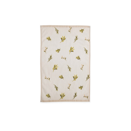 Ποτηρόπανο Βελουτέ Nef-Nef Olive Ecru 40x60