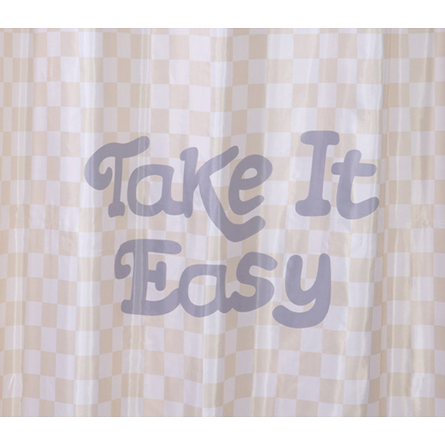 Κουρτίνα Μπάνιου Nef-Nef Easy Beige 180x200