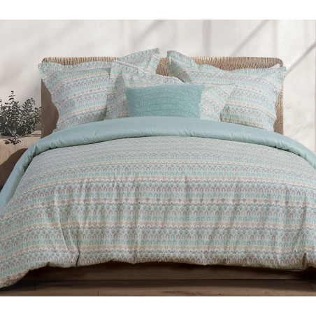 Σετ Παπλωματοθήκη Υπέρδιπλη 3 Τεμαχίων Nef-Nef Mosair Aqua 240x230