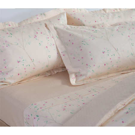 Σετ Σεντόνια Υπέρδιπλα 4 Τεμαχίων Nef-Nef Mimosa Salmon 240x270