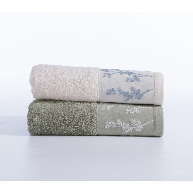 Πετσέτα Προσώπου Nef-Nef Claris Ecru 50x90