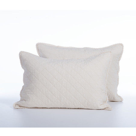 Σετ Μαξιλαροθήκες Διακόσμησης 2 Τεμαχίων Nef-Nef Brunno Ecru 52x72