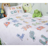 Κουβέρτα Κούνιας Nef-Nef Alphabet Monster White 110x150