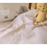Βρεφική Κουβέρτα Πικέ Αγκαλιάς Nef-Nef Happy Days Greige 80x110