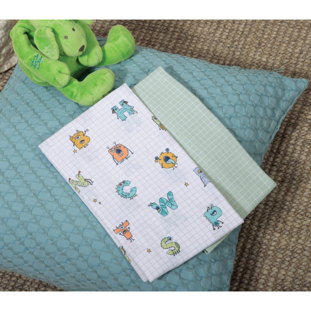 Σετ Σεντόνια Λίκνου 2 Τεμαχίων Nef-Nef Alphabet...