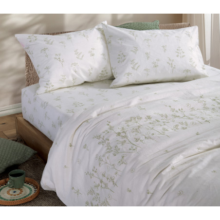 Σετ Σεντόνια King Size με Λάστιχο 4 Τεμαχίων Nef-Nef Claris S.Blue 180x200+35