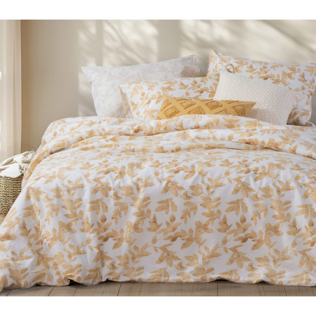 Σετ Σεντόνια King Size με Λάστιχο 4 Τεμαχίων Nef-Nef Sencil Ecru 180x200+35