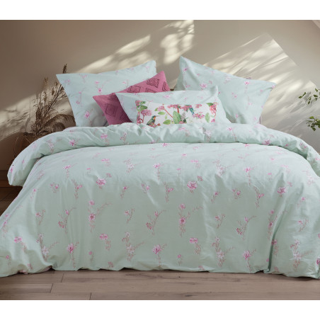 Σετ Σεντόνια King Size με Λάστιχο 4 Τεμαχίων Nef-Nef Irida Pink 180x200+35