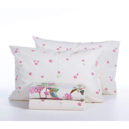 Σετ Σεντόνια King Size με Λάστιχο 4 Τεμαχίων Nef-Nef Dream On Ecru 180x200+35