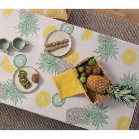 Τραπεζομάντηλο Αλέκιαστο Nef-Nef Coctail Cream 140x140