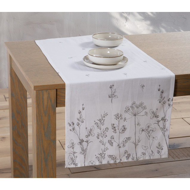 Runner Nef-Nef Claris Ecru 45x140