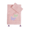 Σετ Βρεφικές Πετσέτες 2 Τεμαχίων Nef-Nef Wings Of Joy Pink 30x50,70x140