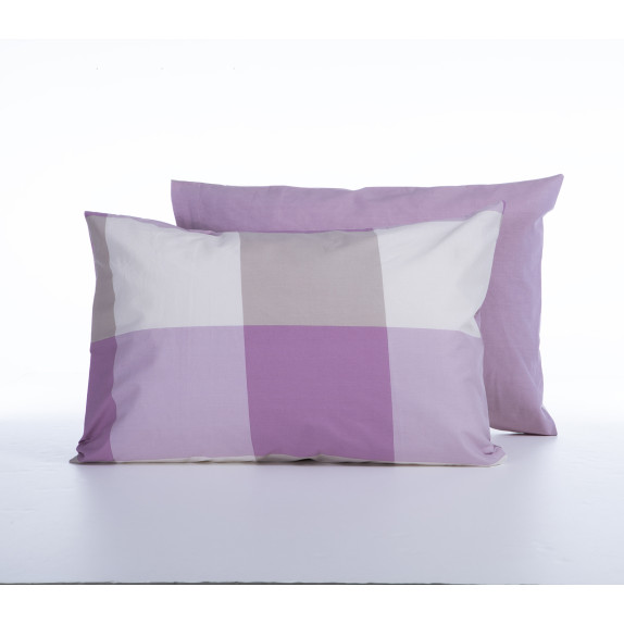 Μαξιλαροθήκη Nef-Nef Casual Check Mauve 52x72