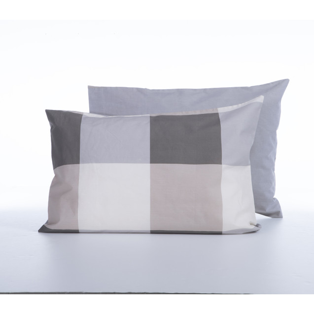 Μαξιλαροθήκη Nef-Nef Casual Check Grey 52x72