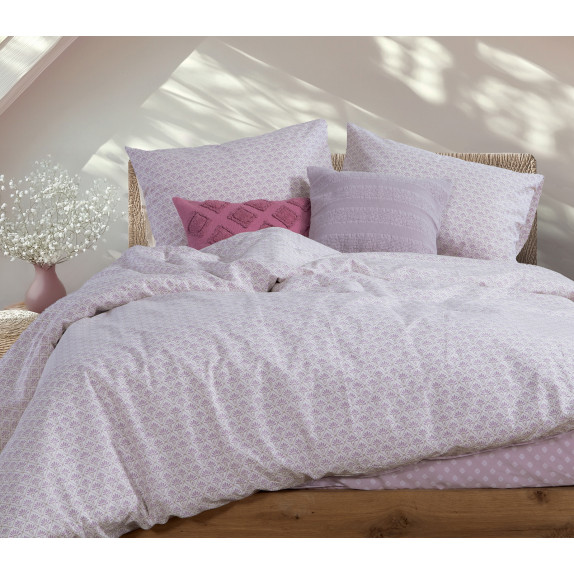 Σετ Σεντόνια Διπλά 4 Τεμαχίων Nef-Nef Keylan Mauve 200x270