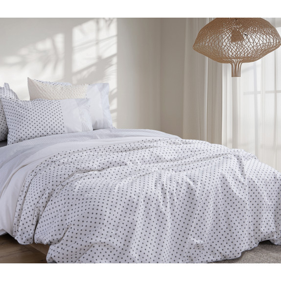 Σετ Σεντόνια Διπλά 4 Τεμαχίων Nef-Nef Donter Grey 200x270