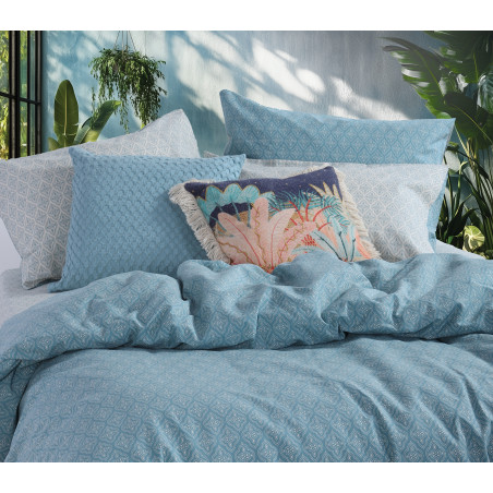 Σετ Σεντόνια Μονά 3 Τεμαχίων Nef-Nef Sorento Blue Blue 170x270