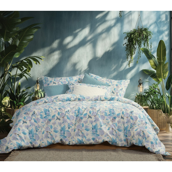 Σετ Σεντόνια King Size 4 Τεμαχίων Nef-Nef Dream On Blue...