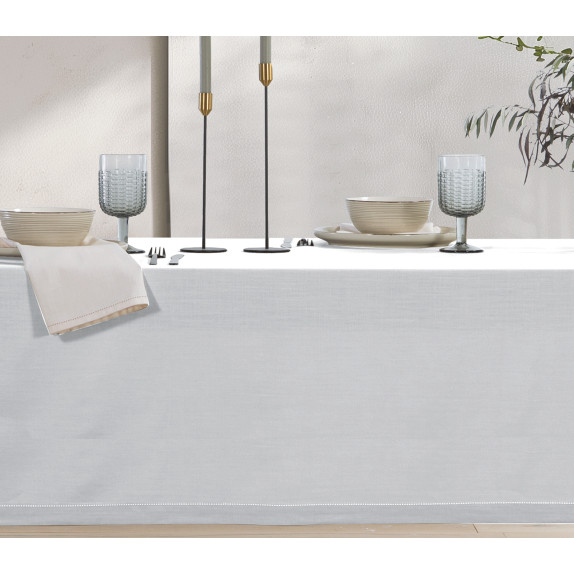 Τραπεζομάντηλο Nef-Nef Steady White 150x300