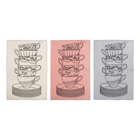 Ποτηρόπανο Nef-Nef My Cup Of Tea Ecru 40x60