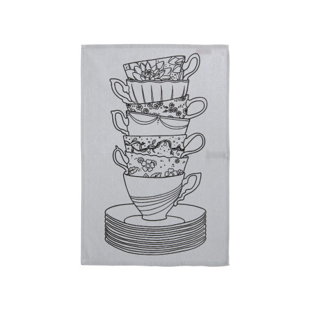 Ποτηρόπανο Nef-Nef My Cup Of Tea Ecru 40x60