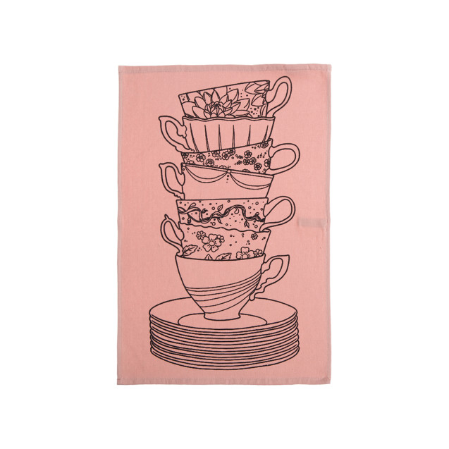 Ποτηρόπανο Nef-Nef My Cup Of Tea Grey 40x60