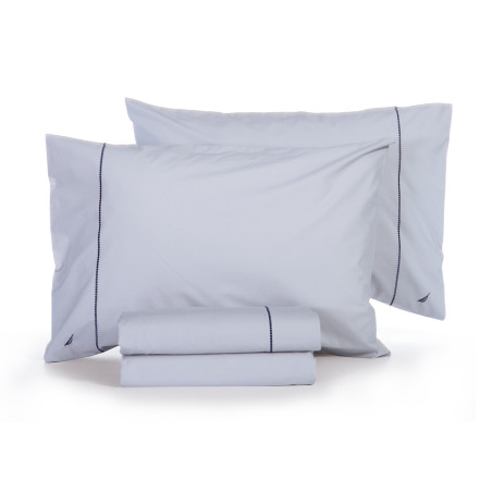 Σετ Σεντόνια King Size 4 Τεμαχίων Nef-Nef Nau Wave Solid Silver 280x270