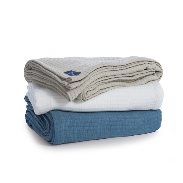 Κουβέρτα Πικέ Υπέρδιπλη Nef-Nef  Nau Navy Linen...