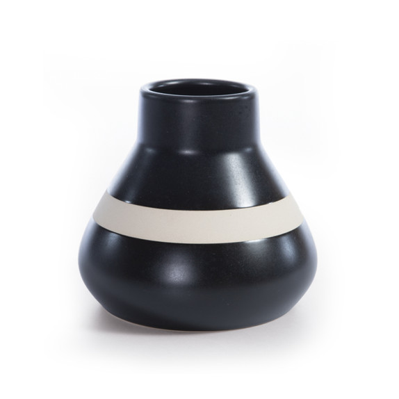 Κεραμικό Διακοσμητικό Βάζο Nef-Nef Circui Black/White...