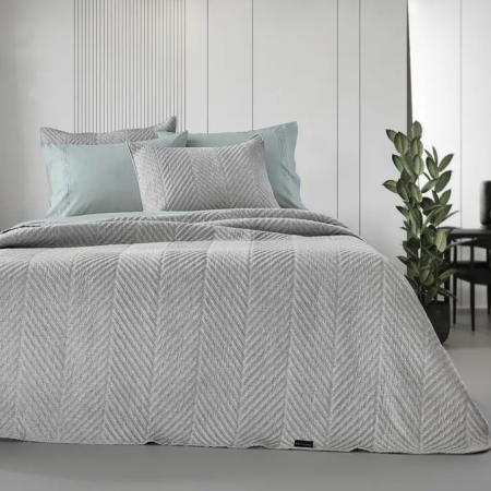  Σετ Κουβερλί Υπέρδιπλο 2 Τεμαχίων Guy Laroche Bone Grey 220x240