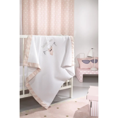  Κουβέρτα Κούνιας Saint Clair Πικέ Audrey 110x150